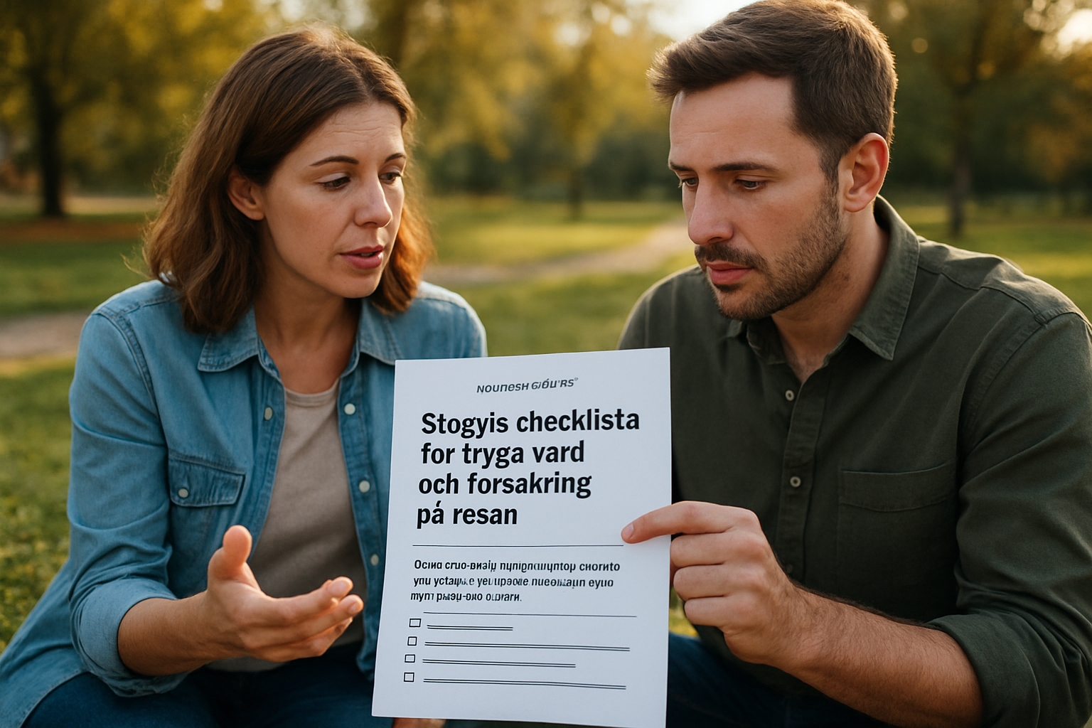 Stegvis checklista för trygg vård och försäkring på resan